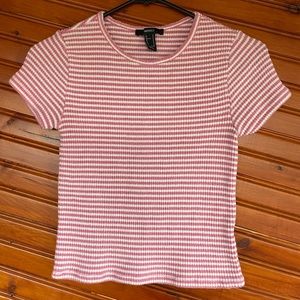 Forever 21 Striped Babydoll Tee